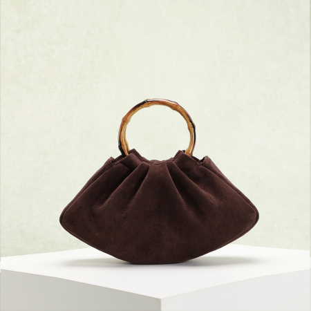 Sacs à main oreiller en daim uni style soirée pour femmes 2