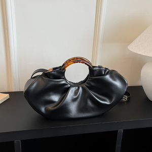 Sacs À Main Pour Femmes En Pu Uni, Style Parisien Chic h5 Image5