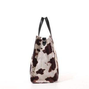 Sacs Cabas Carrés Pour Femmes, Style Décontracté, Couleur Unie Duveteuse, Imprimé Léopard Et Animaux, En Velours Côtelé. h5 Image6
