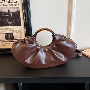 Sacs À Main Pour Femmes En Pu Uni, Style Parisien Chic h5 Image4