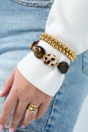 Bracelets En Perles Acryliques De Forme Irrégulière, Collection Simple Daily Simple, Bijoux Pour Femmes h5 Image2