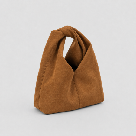 Sacs à main pour femmes en daim torsadé uni, style minimaliste 2