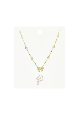 Colliers Pendentifs En Acier Inoxydable, Nœud Papillon, Collection Simple Pour Femmes h5 Image4