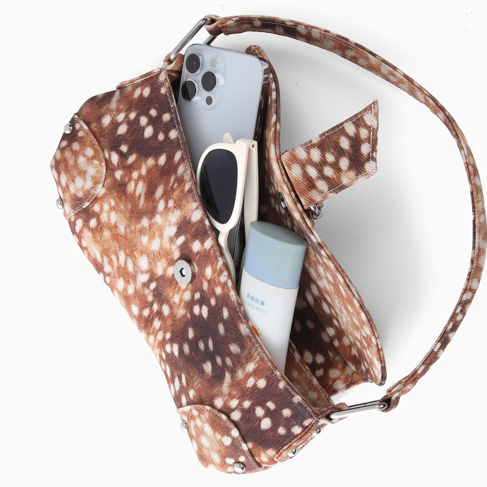 Sacoche De Selle Pour Femme En Tissu Imprimé Bambi, Style Streetwear Image4
