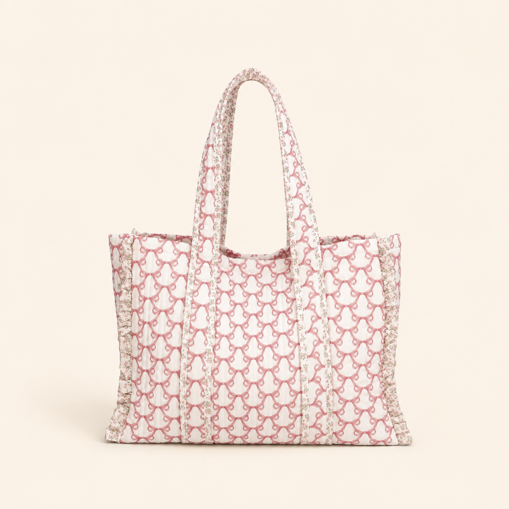 Sacs Cabas Carrés Pour Femmes En Polyester Multicolore À Patchwork Fleuri Froncé, Style Décontracté 