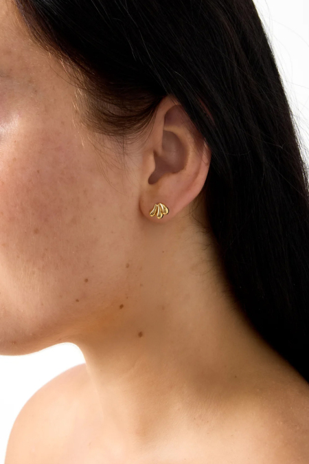 Boucles d'oreilles puces en acier inoxydable, forme irrégulière, collection Simple Daily Simple, bijoux pour femmes 2