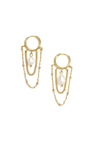 Boucles D'Oreilles Pendantes En Acier Inoxydable, Chaîne, Collection Simple Daily Simple, Bijoux Pour Femmes h5 