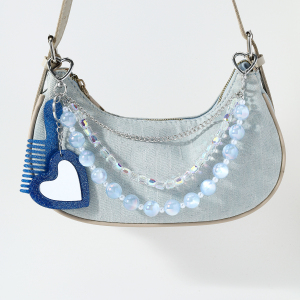 Chaîne De Perles En Forme De Cœur, Breloques Pour Sac En Alliage, Collection Simple Series Daily Heart Beads h5 Image3
