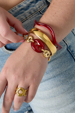 Bracelets À Maillons En Acier Inoxydable, Forme Géométrique, Collection Simple Daily Simple, Bijoux Pour Femmes h5 Image2