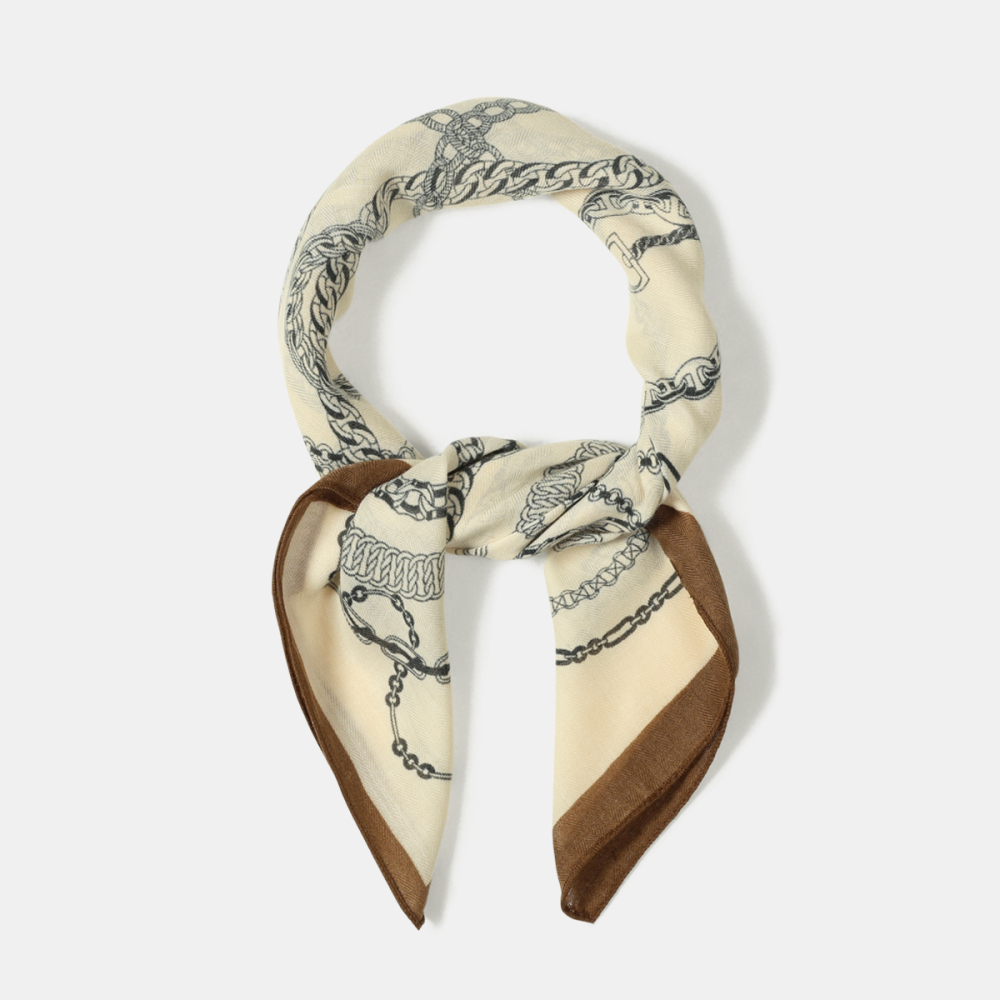 Bandana Pour Femme En Polyester À Rayures, Pois Et Fleurs Vintage Image3