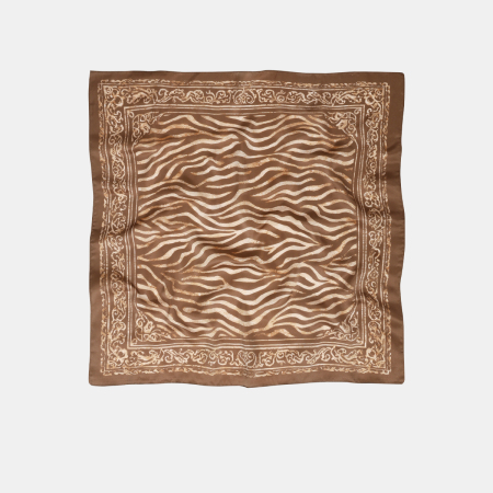 Bandana pour femme en polyester à motif zèbre