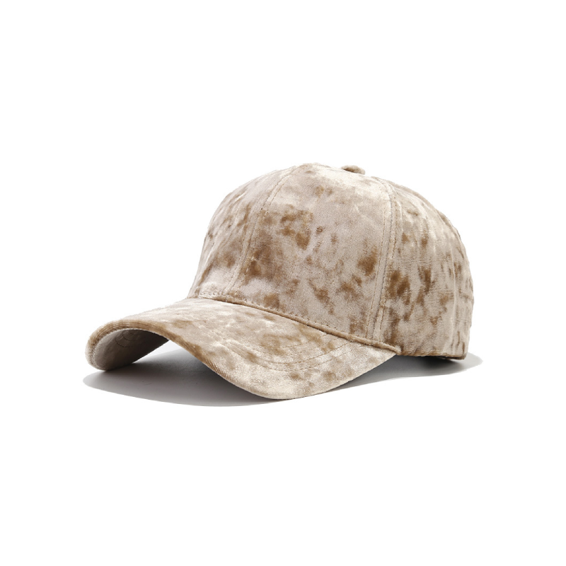 Casquette De Baseball Rétro En Velours Uni Couleur Simple Series h5Image2