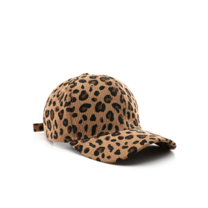 Casquette De Baseball Unisexe En Velours Côtelé Imprimé Léopard Rétro Simple Series h5 