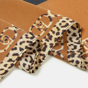 Bandana Pour Femme En Polyester Multicolore À Imprimé Léopard Rétro h5 Image5