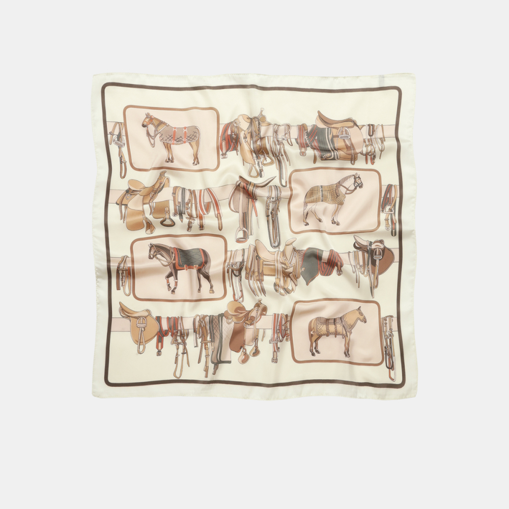 Bandana Pour Femme En Polyester À Motif Cheval Vintage h5Image2