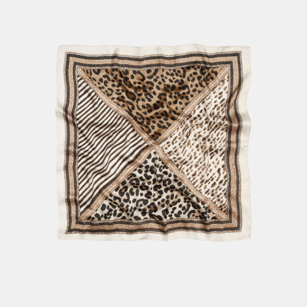 Bandana Rétro En Polyester À Imprimé Léopard Pour Femme Image2