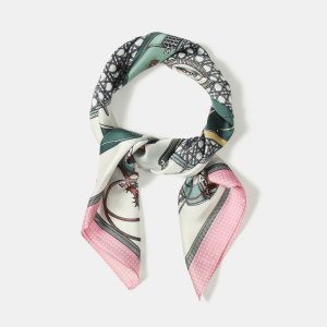 Bandana Pour Femme En Polyester À Motif De Calèche Vintage h5 Image3