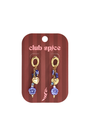 Boucles D'Oreilles Pendantes En Acier Inoxydable, Motif Fleur, Collection Daily Simple, Bijoux Pour Femmes h5 Image3