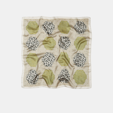 Bandana rétro en polyester à imprimé léopard pour femme 2