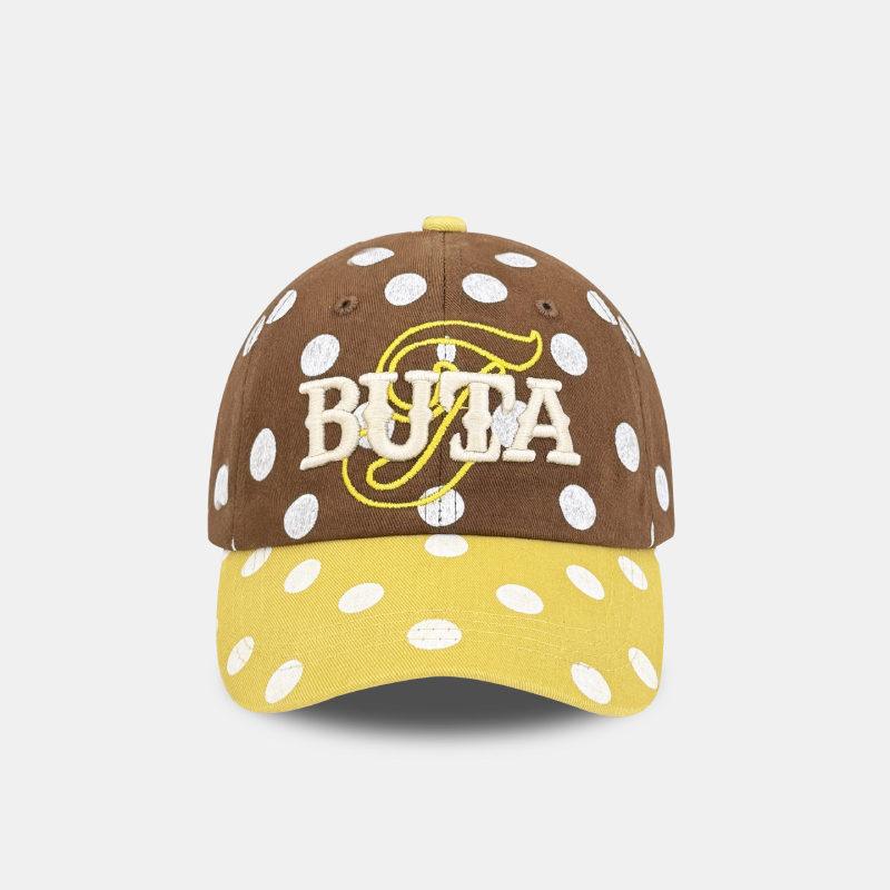 Casquette De Baseball En Coton À Pois Multicolores, Style Décontracté, Collection Simple Series 
