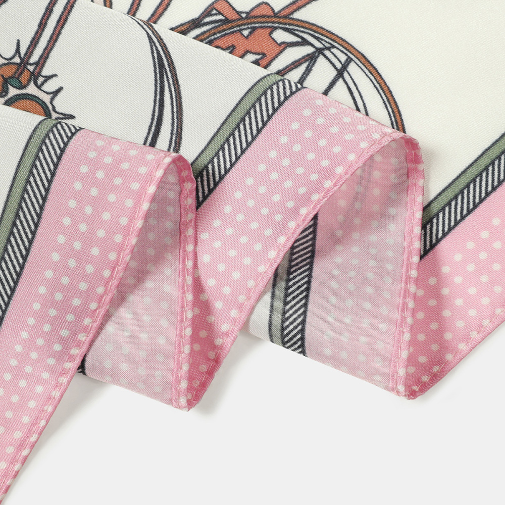 Bandana Pour Femme En Polyester À Motif De Calèche Vintage h5Image4