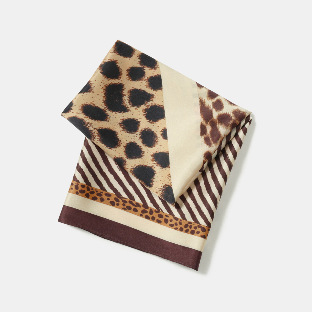 Bandana Rétro En Polyester À Imprimé Léopard Pour Femme Image5