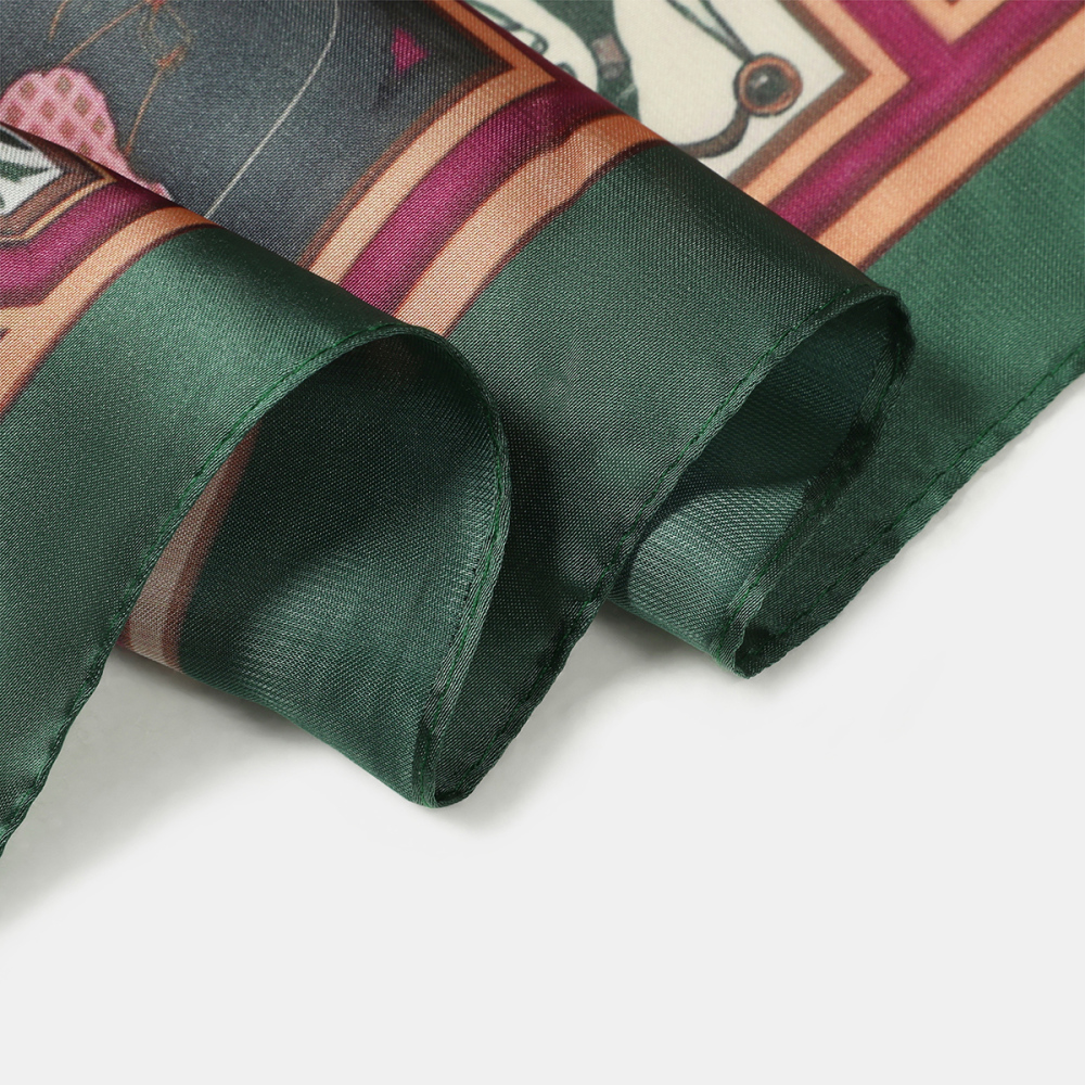 Bandana Vintage En Polyester À Imprimé Zèbre Pour Femme h5Image5
