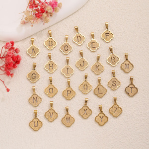 Pendentifs Pour Femmes En Acier Inoxydable Étanche, Couleur Or, Avec Lettres Ajourées, Série Simple À Faire Soi-Même h5 Image4