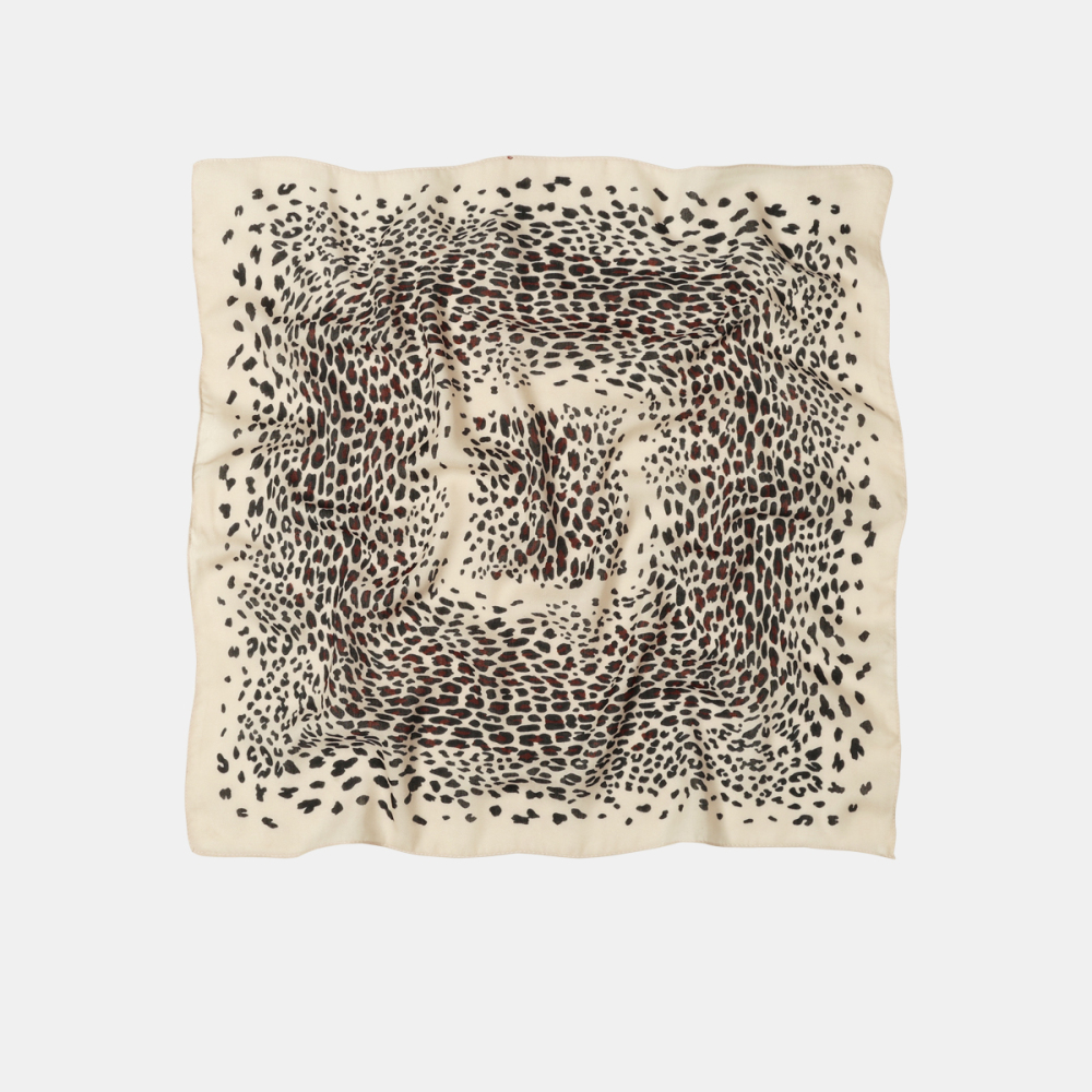 Bandana Pour Femme En Polyester À Rayures, Pois Et Fleurs Vintage Image2