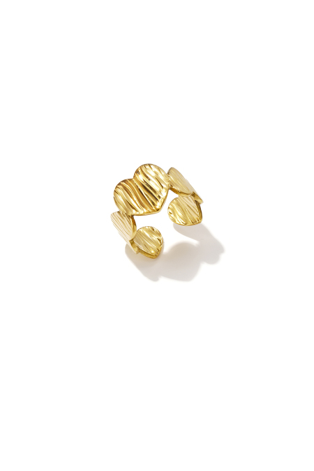 Bague Minimaliste En Acier Inoxydable En Forme De Cœur, Collection Daily Simple, Bijoux Pour Femmes