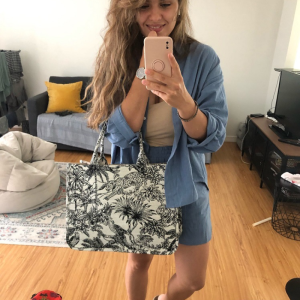 Sacs Cabas Carrés Pour Femmes En Toile Brodée D'Animaux Et De Plantes, Style Décontracté h5 Image10