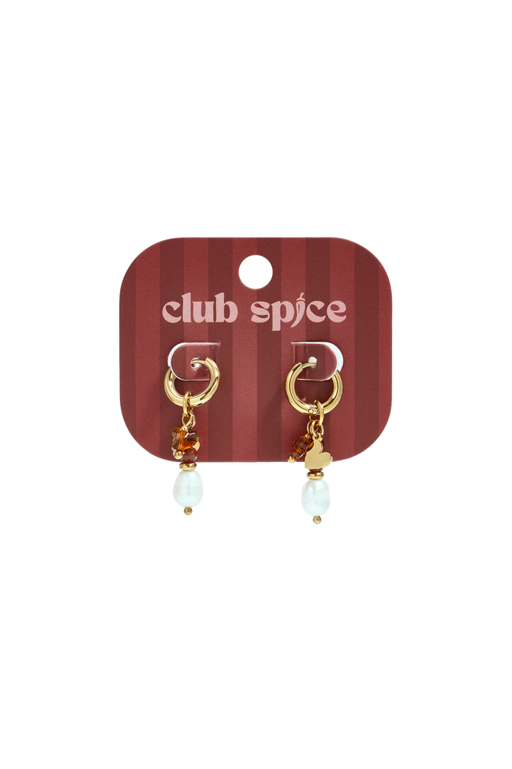 Boucles D'Oreilles En Perles D'Acier Inoxydable En Forme De Cœur, Collection Daily Simple, Bijoux Pour Femmes h5Image2