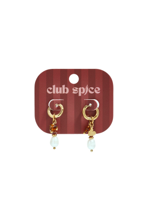 Boucles D'Oreilles En Perles D'Acier Inoxydable En Forme De Cœur, Collection Daily Simple, Bijoux Pour Femmes h5 Image2