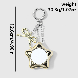 Porte-Clés En Alliage Simple Series Daily Heart Star Pour Notes/Instruments h5 Image2