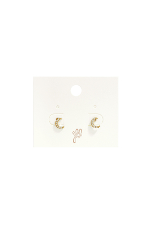 Boucles D'Oreilles Puces En Acier Inoxydable Moon Simple Daily Simple Series Bijoux Pour Femmes h5 Image3