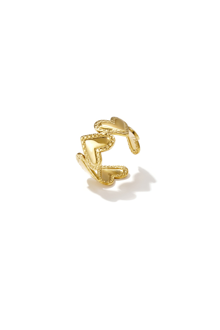 Bague Minimaliste En Acier Inoxydable En Forme De Cœur, Collection Daily Simple, Bijoux Pour Femmes