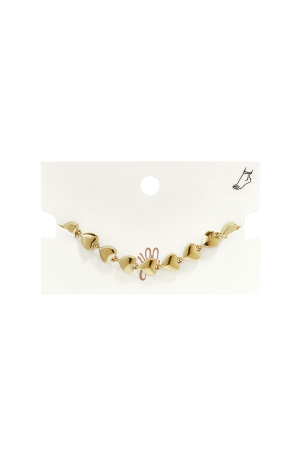 Bracelet De Cheville En Acier Inoxydable En Forme De Cœur, Collection Simple Daily Simple, Bijoux Pour Femmes h5 Image3