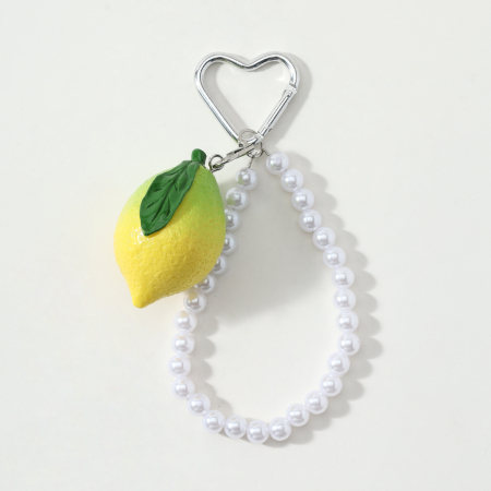 Breloques De Sac En Alliage Avec Perles De Fruits Quotidiennes De La Série Simple