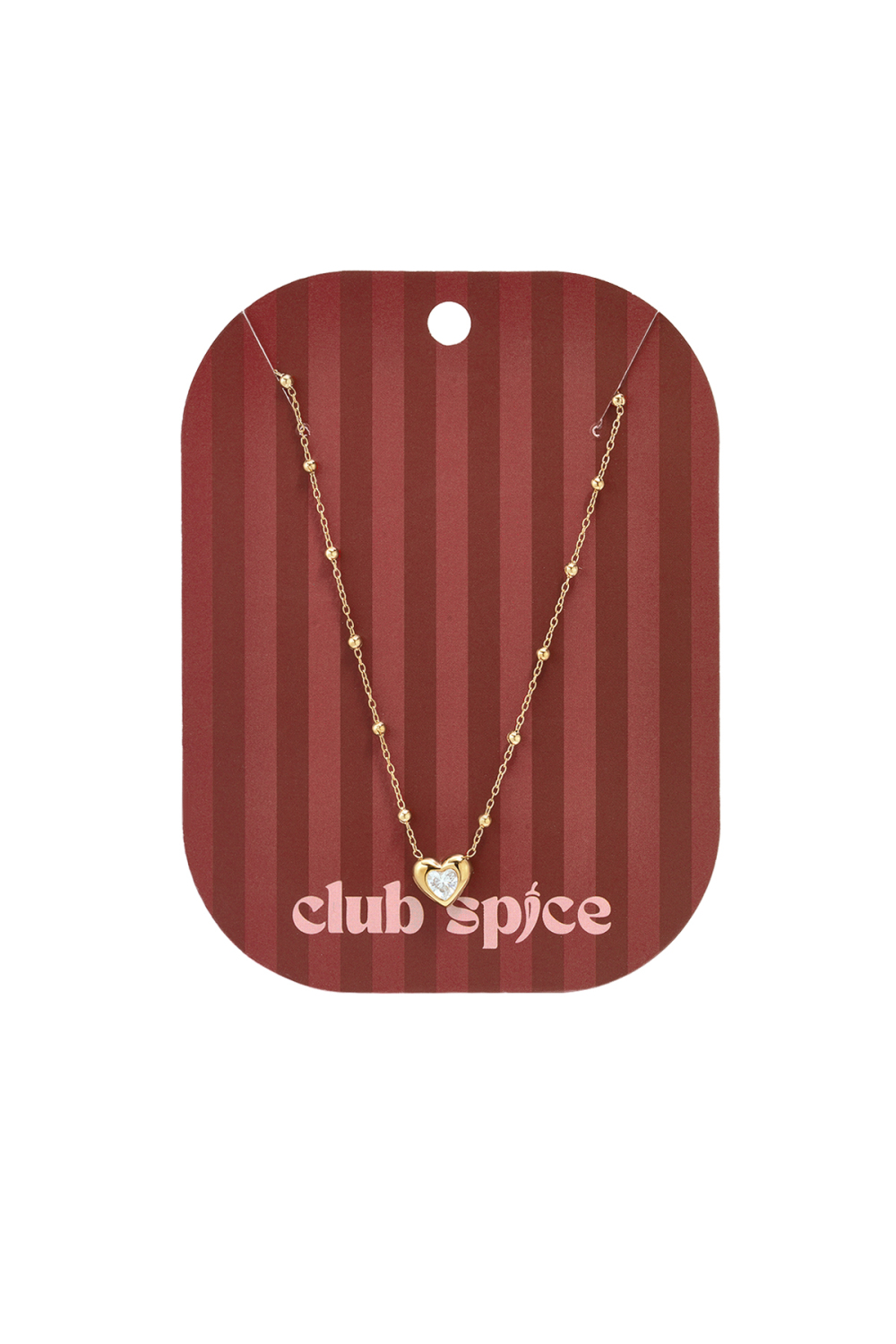 Collier Pendentif Cœur En Acier Inoxydable Plaqué Or 14 Carats, Collection Daily Simple, Bijoux Pour Femmes h5Image2