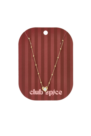 Collier Pendentif Cœur En Acier Inoxydable Plaqué Or 14 Carats, Collection Daily Simple, Bijoux Pour Femmes h5 Image2