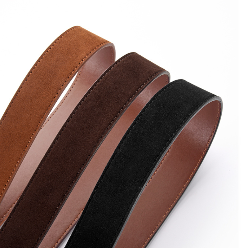 Ceinture En Daim Imprimé Léopard Simple Series Daily, Couleur Unie Image5