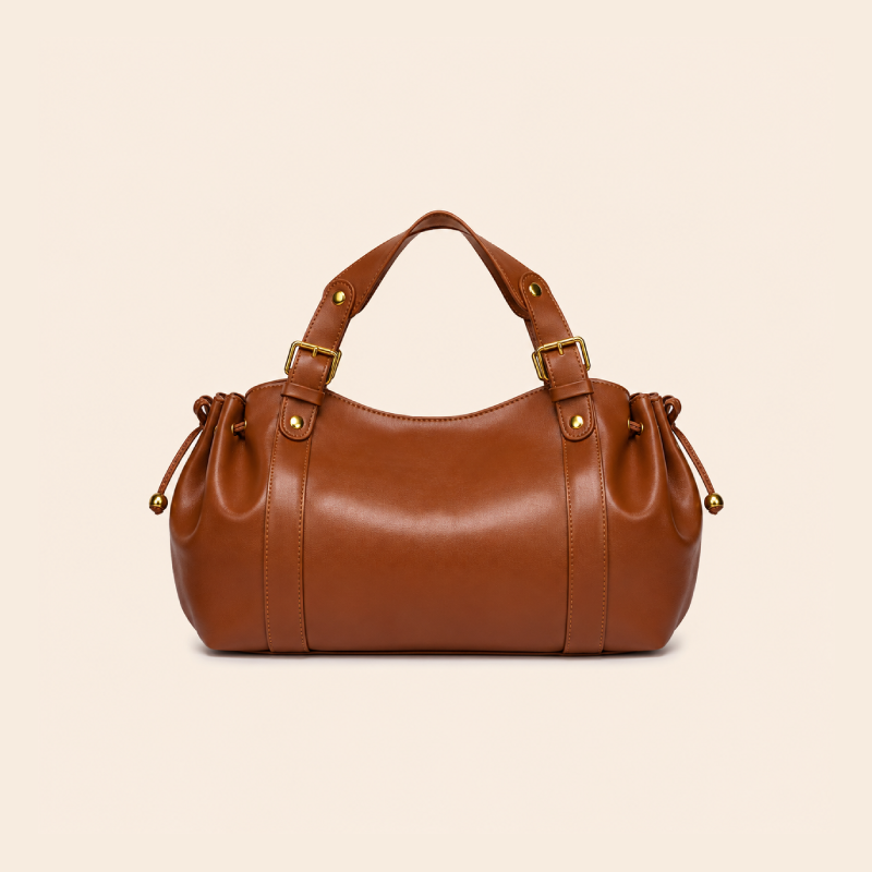 Sac À Main Femme Style Décontracté Avec Nœud Papillon Et Détails En Métal, Couleur Unie, En Pu De Qualité Supérieure, Style Est-Ouest Image2