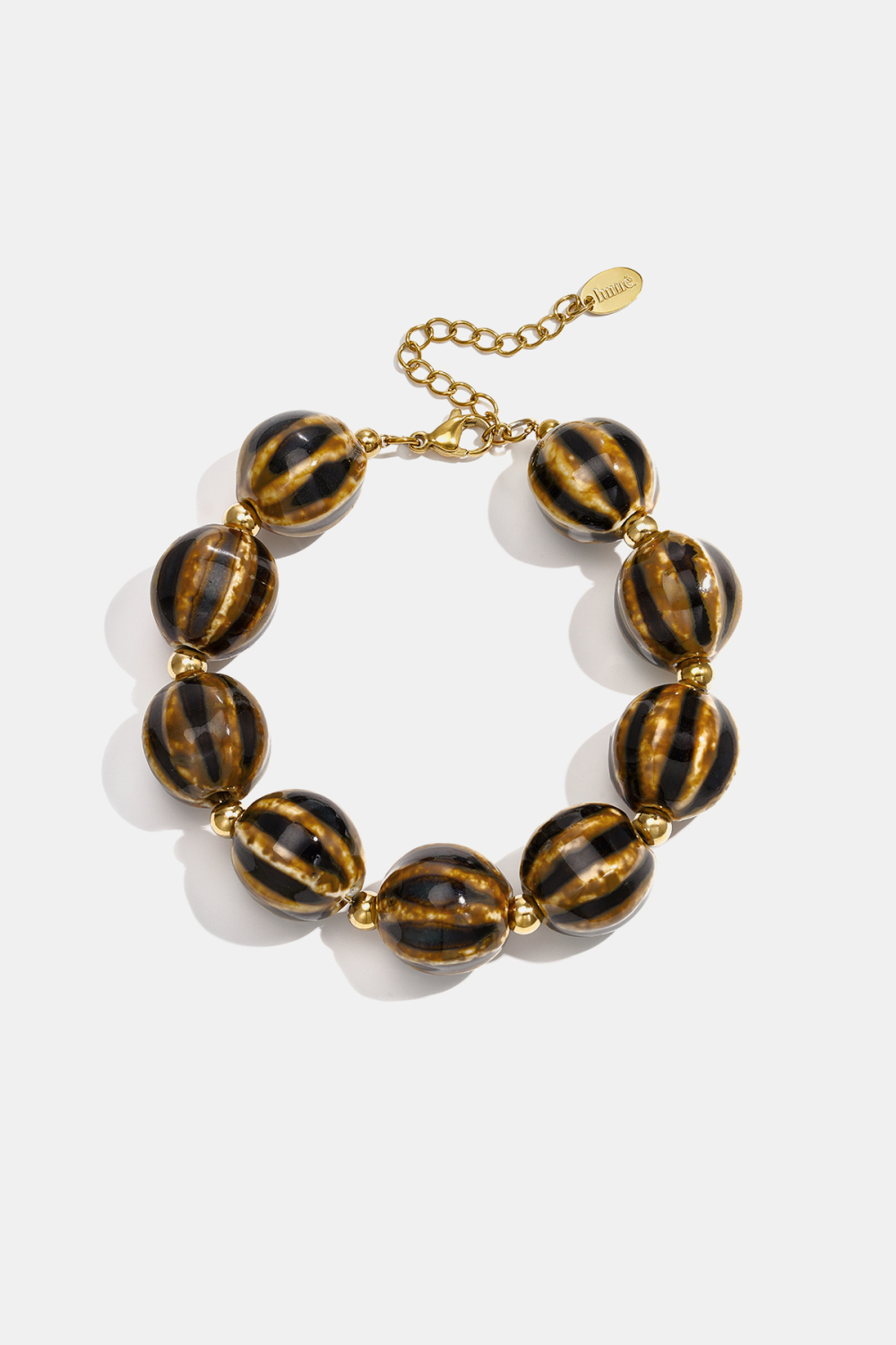 Bracelets En Céramique À Rayures Et Perles - Bijoux Pour Femmes Au Quotidien