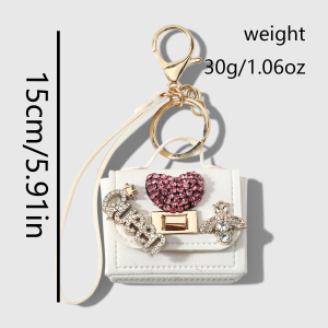 Étui À Écouteurs Simple Series Daily Letter Cœur Animal Porte-Clés En Alliage Pour Sac h5 Image2