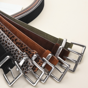 Ceinture En Daim Imprimé Léopard Simple Series Daily, Couleur Unie h5 Image6