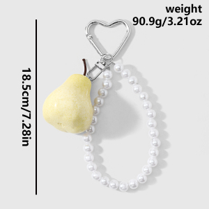 Breloques De Sac En Alliage Avec Perles De Fruits Quotidiennes De La Série Simple h5 Image2