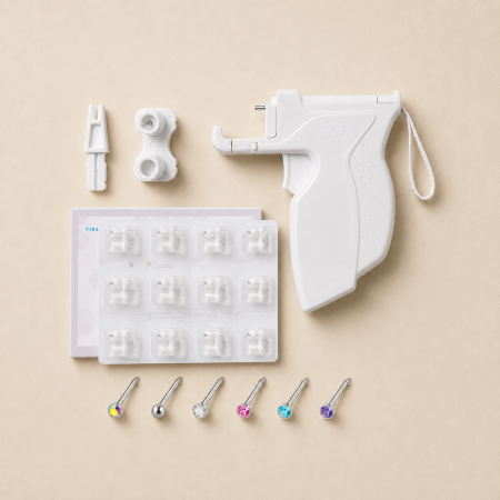 Outils De Piercing Corporel Stériles Assortis À Bille Ronde Basique En Acier Inoxydable