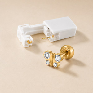 Kit D'Outils De Piercing Jetables Avec Boucles D'Oreilles De Piercing En Acier Inoxydable h5 Image2