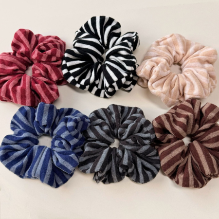 Chouchous En Tissu Rayé Multicolore Simple Series Daily 2
