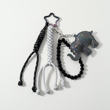 Breloques En Alliage Pour Sac, Perles Unies, Motif Animal, Collection Quotidienne, Série Simple